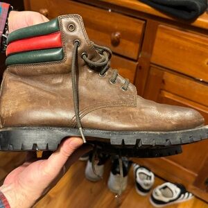 Men's Gucci Brown Leather Boots